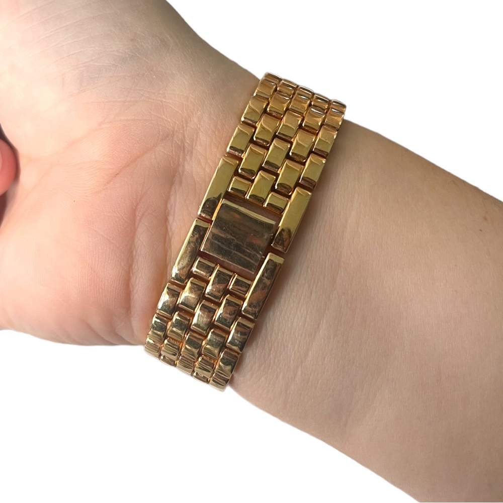 GG Golden Tone Rhinestone Watch - Picture 3 of 4